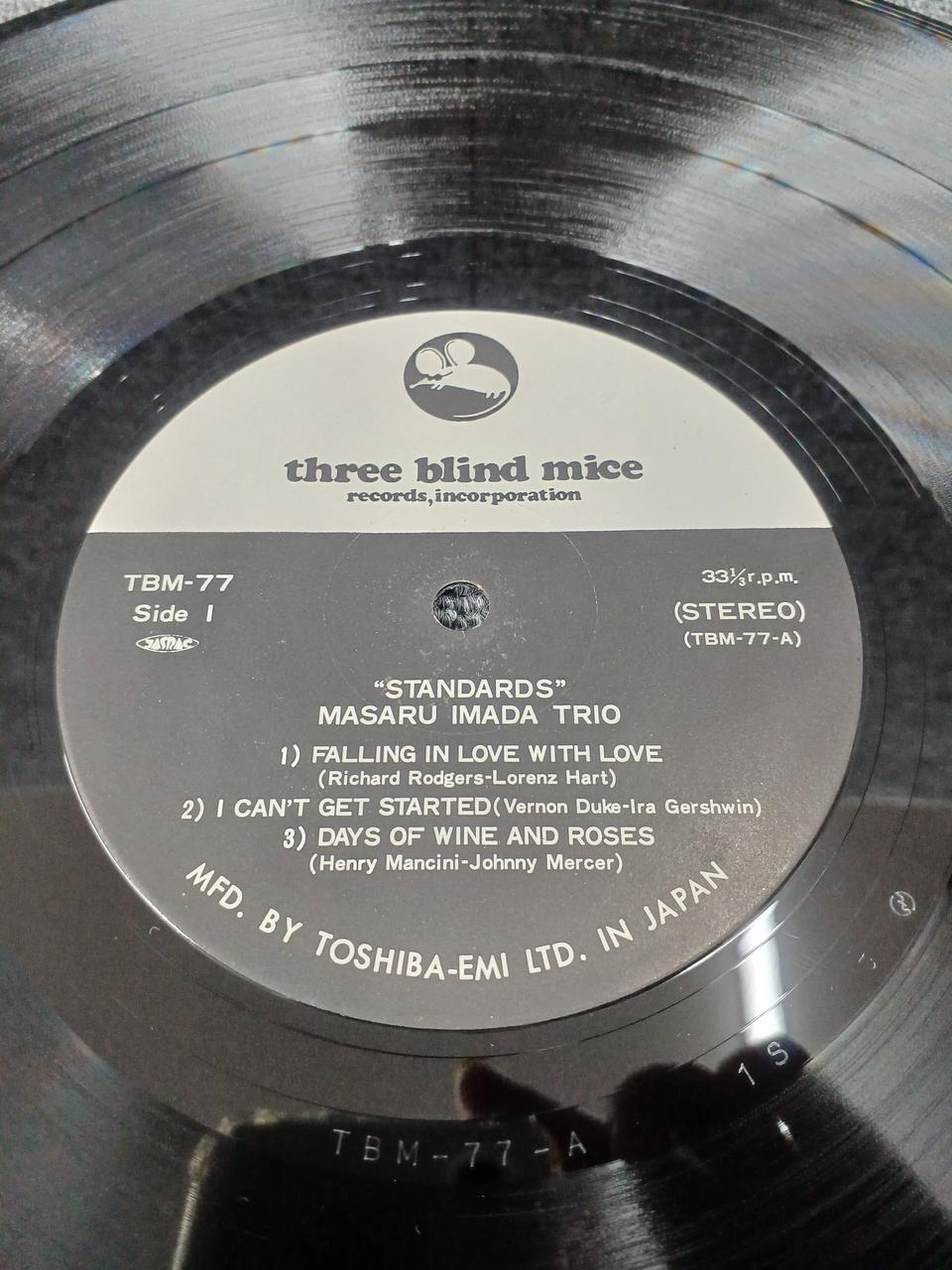 THREE BLIND MICE Masaru Imada Trio - STANDARDS TBM-77