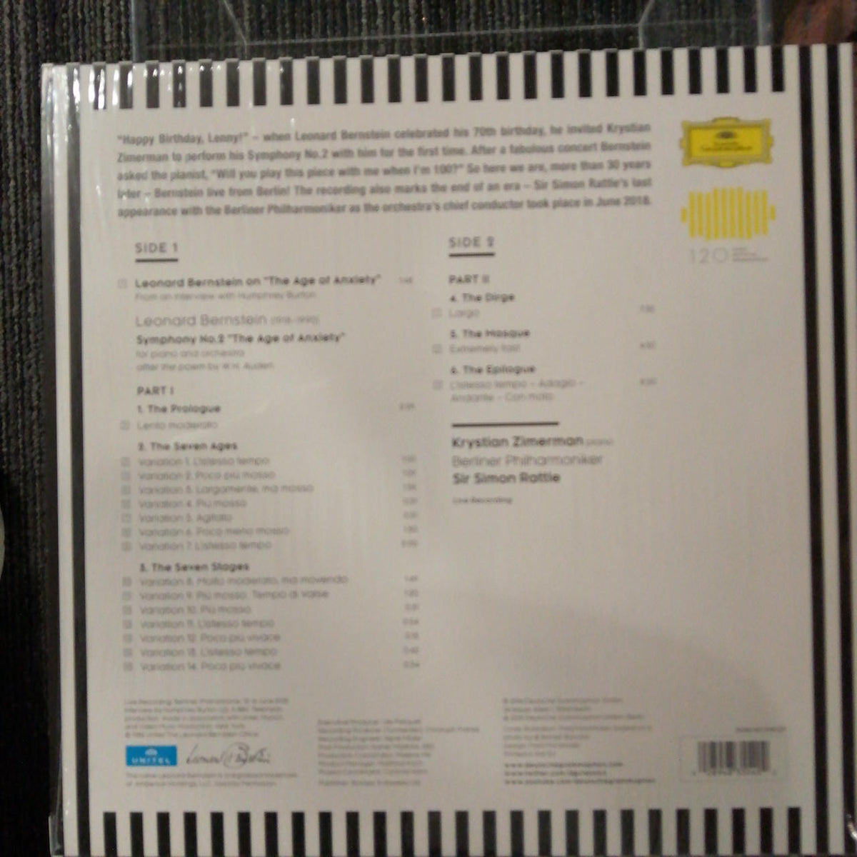 DEUTSCHE GRAMMOPHON SYMPHONY NO.2 "THE AGE OF ANXI LEONARD BERNSTEIN