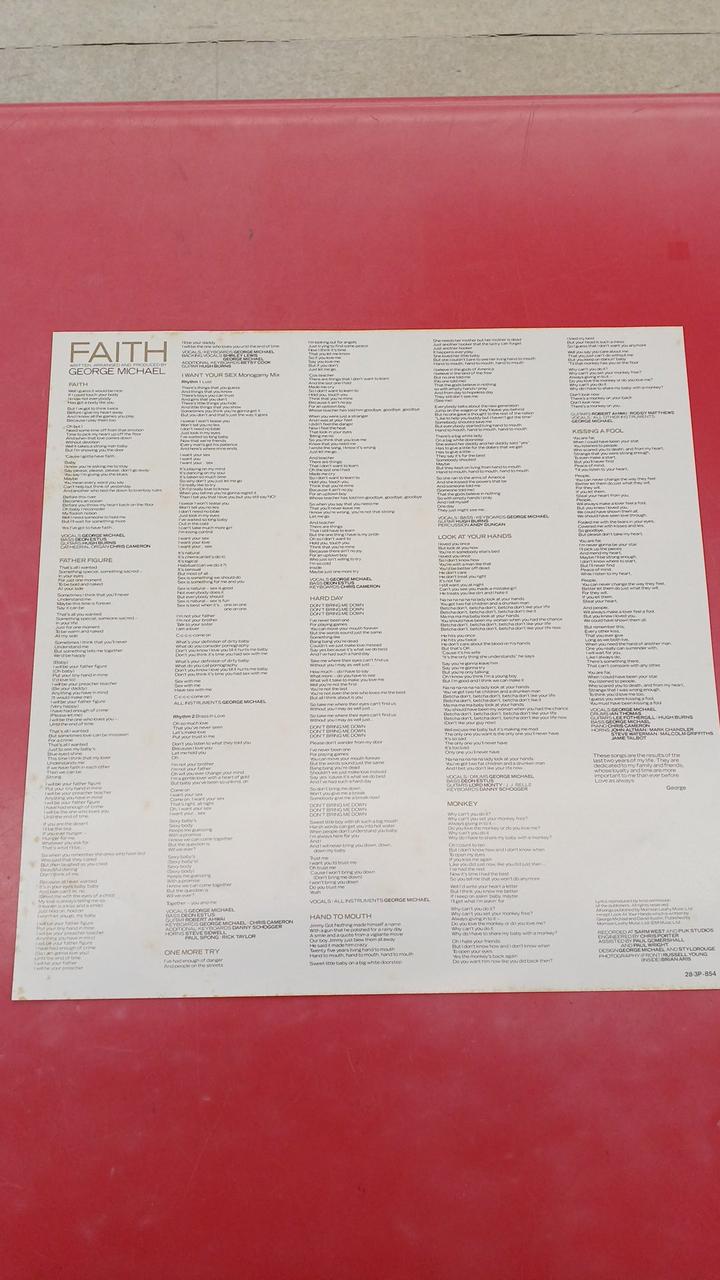 EPIC Western Music George Michael / Faith