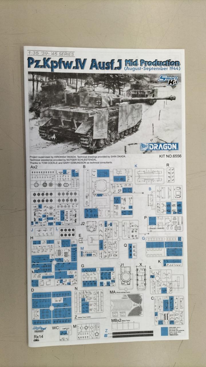 Cyber Hobby Plastic Model WW.II German Panzer IV J Model