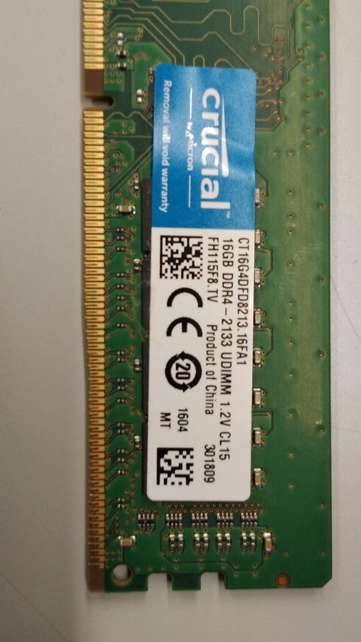 CRUCIAL Memory DDR4 PC-2133 16GB