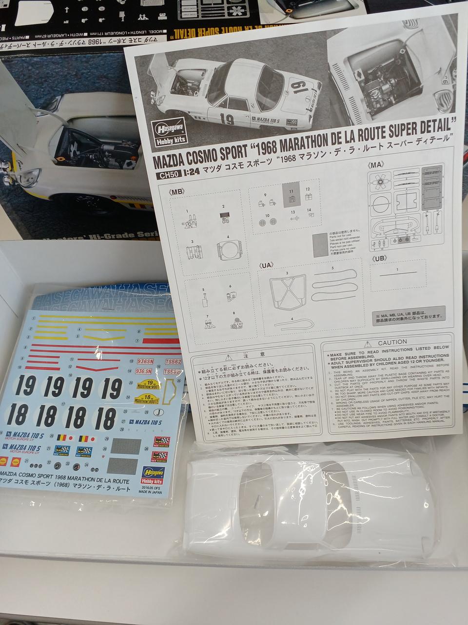 Hasegawa Car & Truck 1/24 Mazda Cosmo Sport 1968 Marathon de la