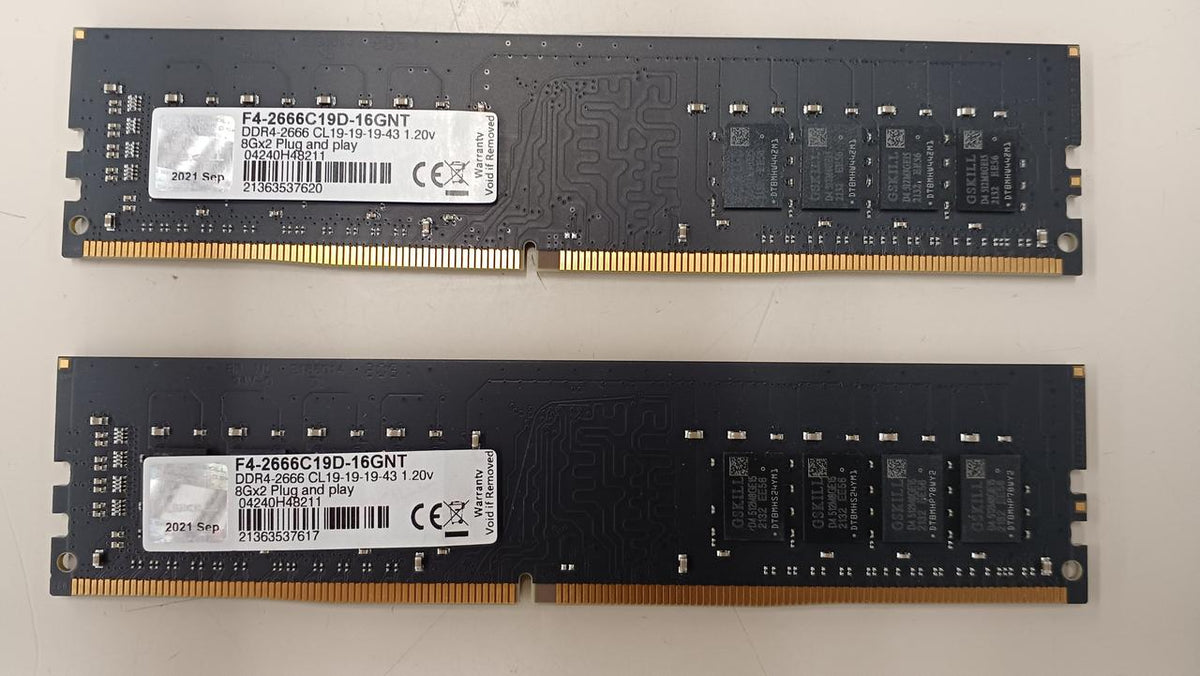G.SKILL DDR4 F4-2666C19D-16GNT