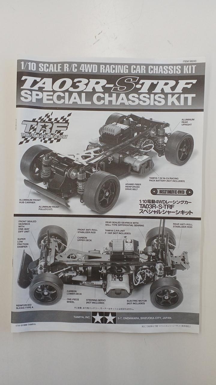 TAMIYA 1/10 Electric RC 4WD Racing Car 58243 RC TA03R-S・TRF Special Shear