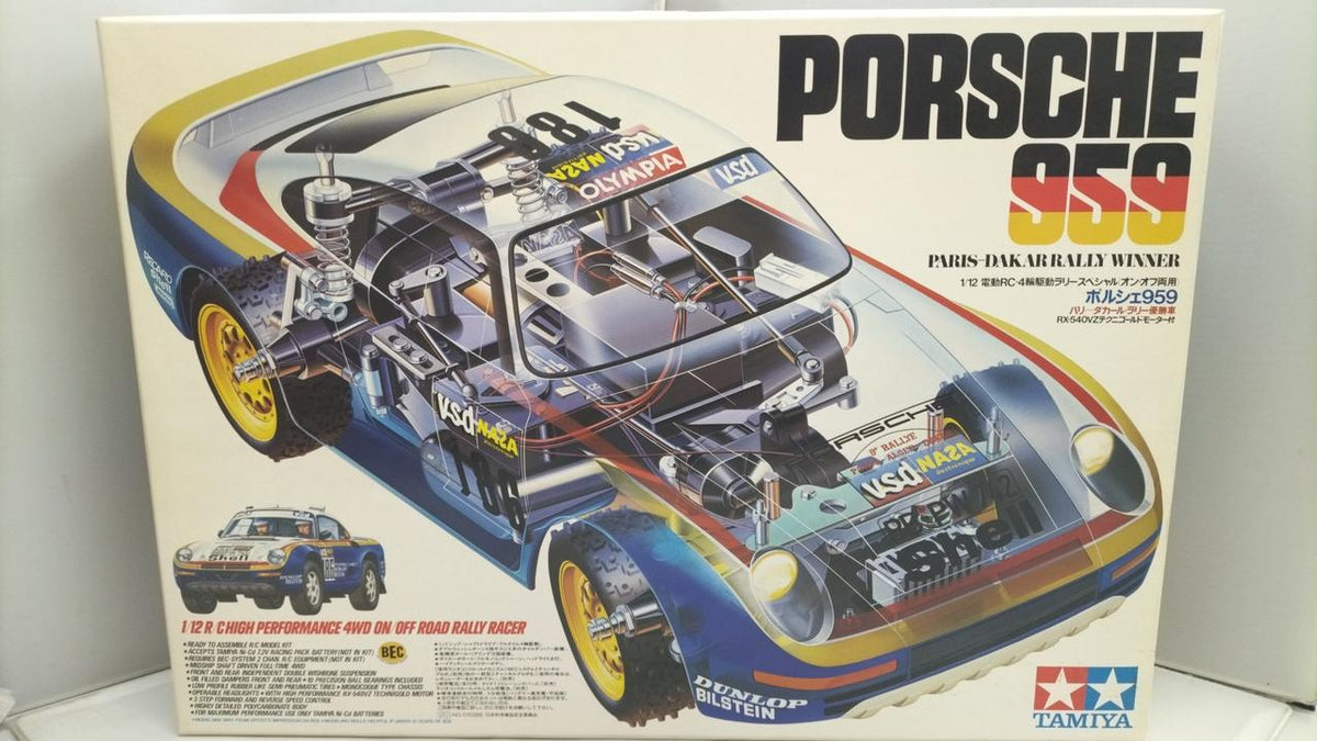 TAMIYA 1/12 RC Porsche 959 Paris-Dakar Rally winner