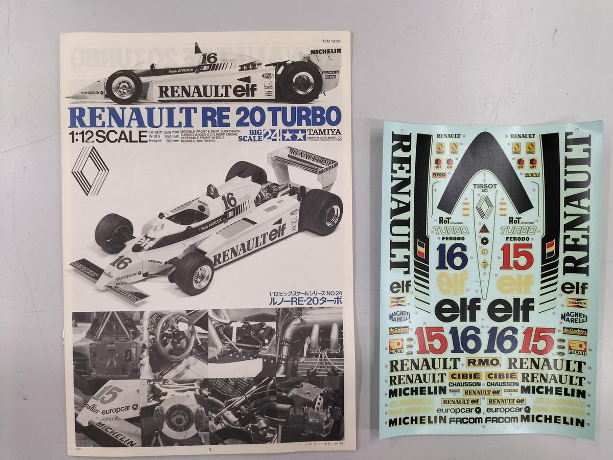 TAMIYA 1/12 Renault RE20 Turbo