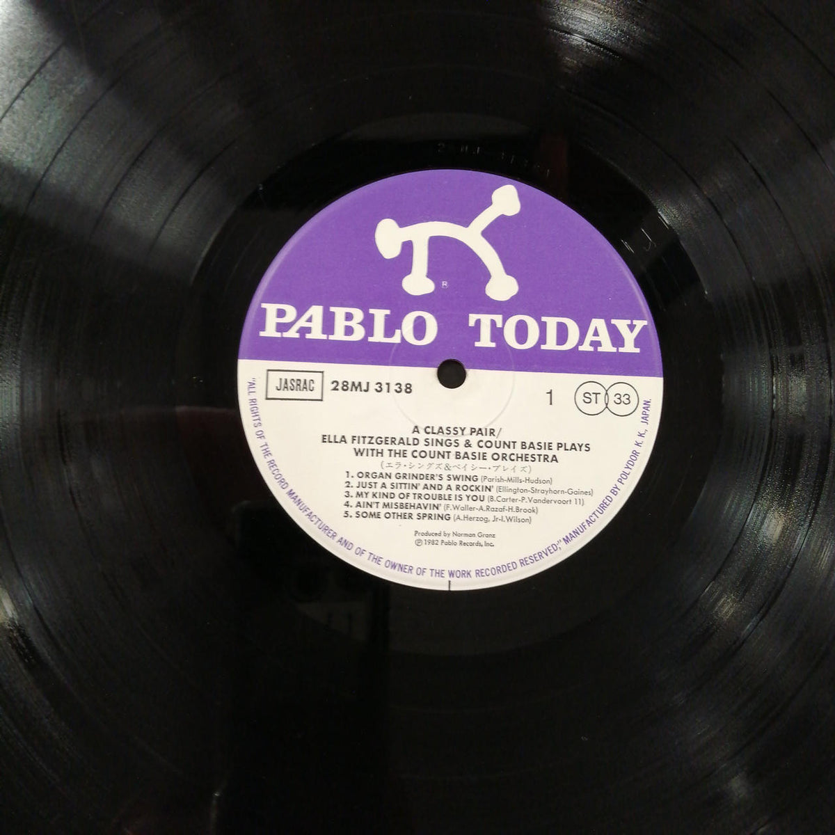 PABLO TODAY ELLA FITZGERALD COUNT BASIE/A 28MJ 3138