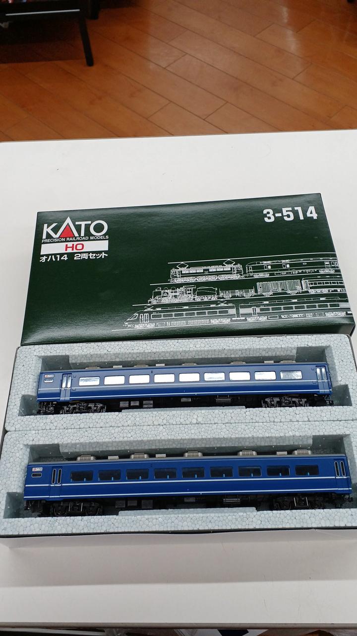 KATO　オハ14　２両セット　【3-514】　HOゲージ　② KATO HO Gauge 3-514 Oha 14 2-Car Set – BanzaiHobby