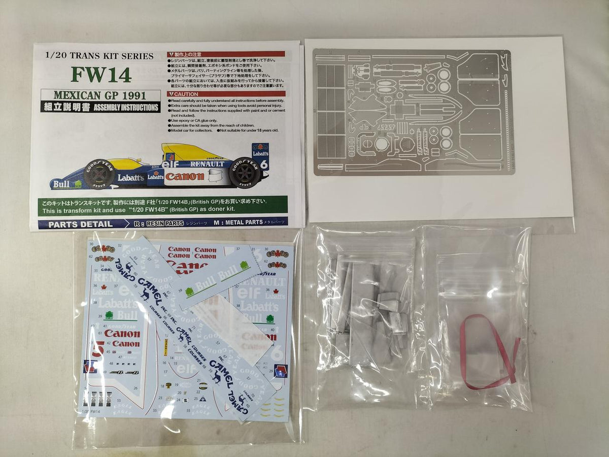 Studio 27 Resin Metal Kit 1/20 FW14 MEXICO GP - Banzai Thrifting | BanzaiHobby