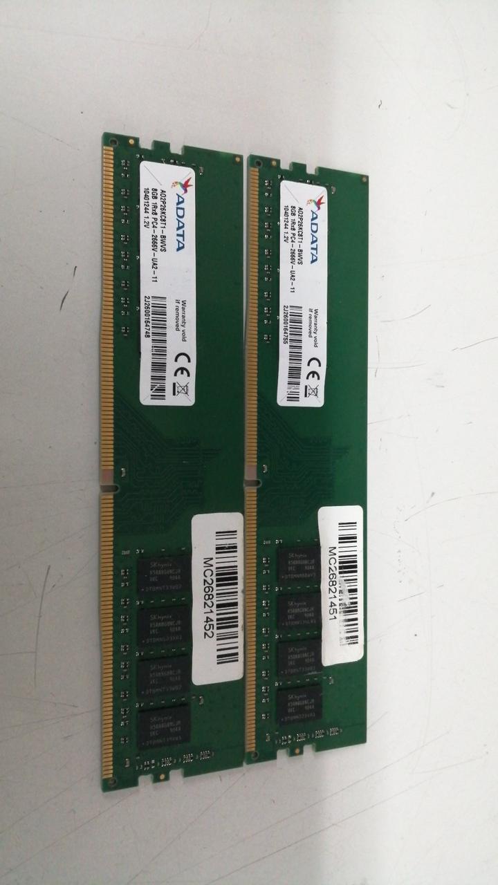 ADATA PC4-2666V 8G×2 16GB AO2P26KC8T1-BWVS