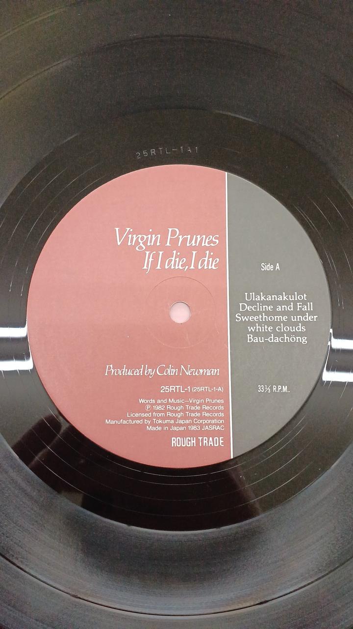 Tokuma Japan Western Music VIRGIN PRUNES/... IF DIE,I DIE