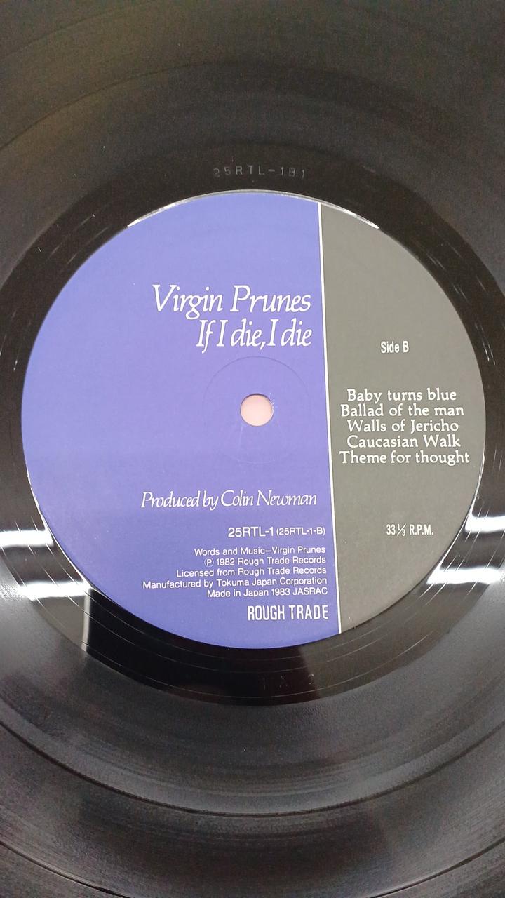 Tokuma Japan Western Music VIRGIN PRUNES/... IF DIE,I DIE