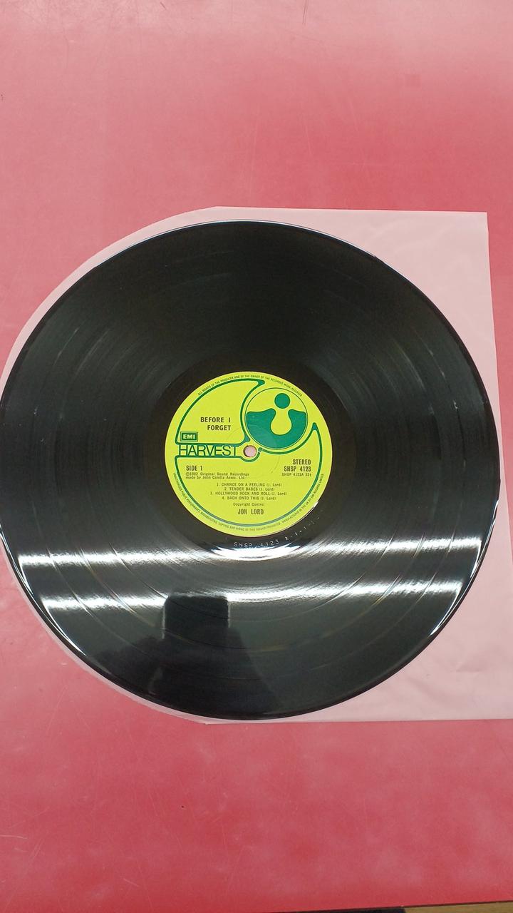 Harvest Western Music John Lord / Before I Forget