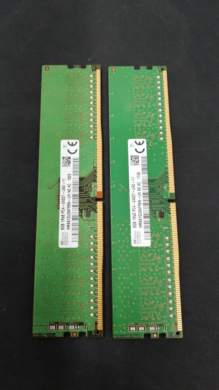 SK HYNIX DDR4 Memory 8GB x 2 Sticks HMA81GU6AFR8N