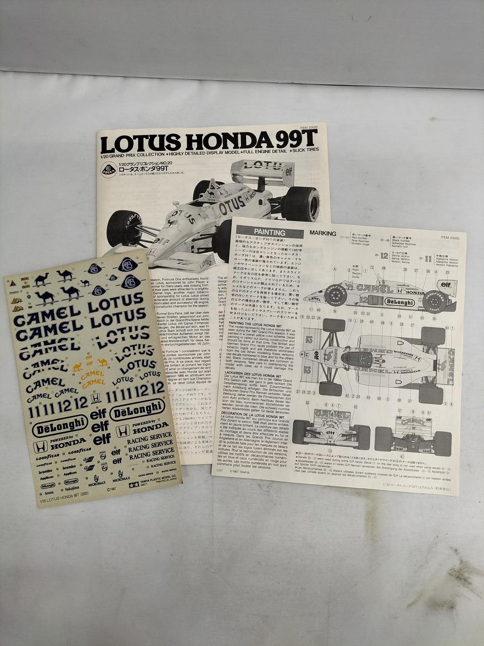 TAMIYA 1/20 Lotus Honda 99T