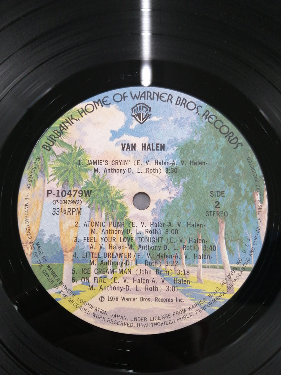 Warner Pioneer VAN HALEN The Flame Ignition