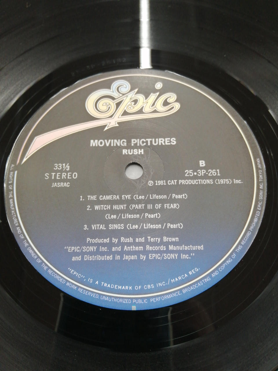 EPIC SONY RUSH MOVING PICTURES