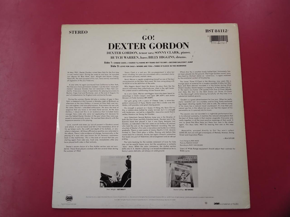 BLUE NOTE LP JAZZ GO! BST 84112 1985 Made in US