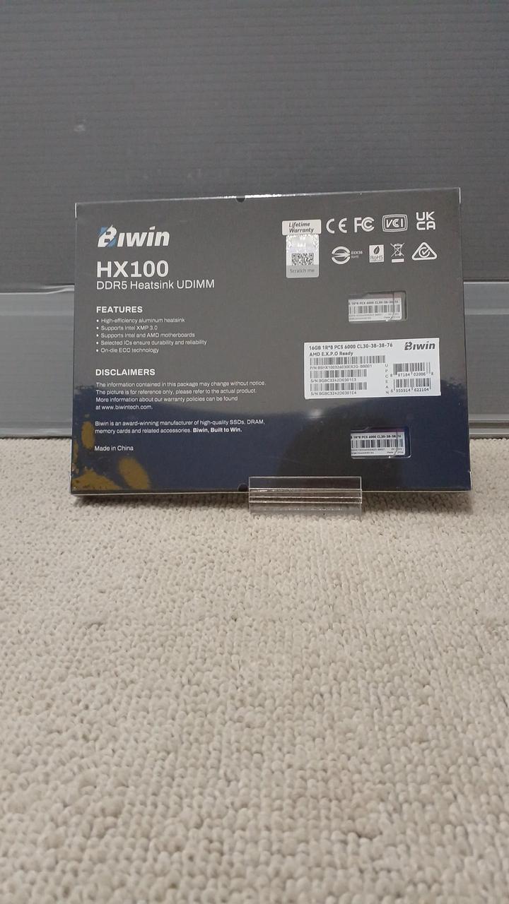 BIWIN Memory B5HX100326030ER2G-BB001