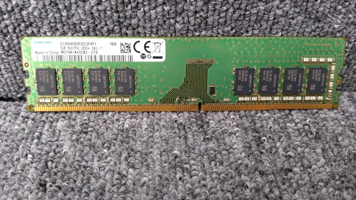SAMSUNG Desktop Memory 8GB 1RX8 PC4-2666V-UA2-11