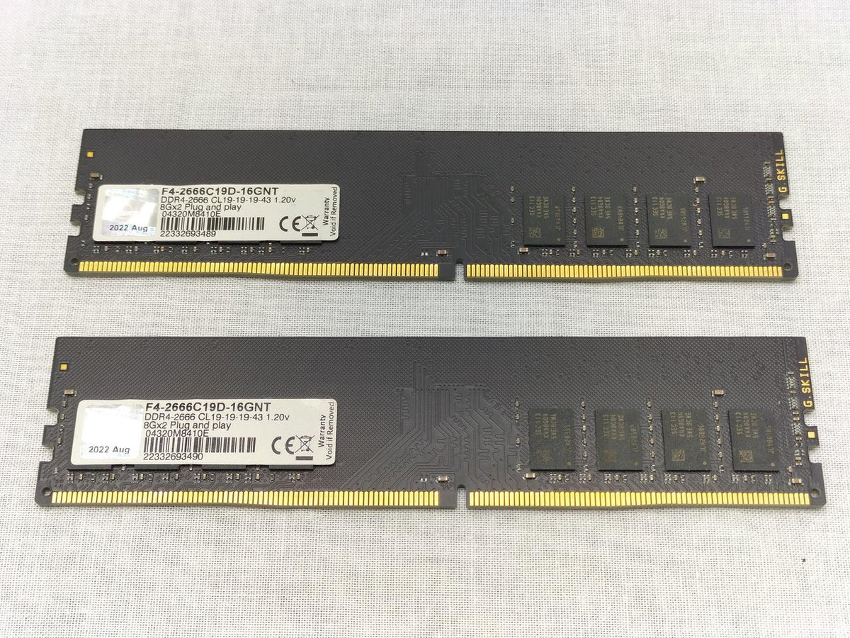 G.SKILL Memory F4-2666C19D-16GNT
