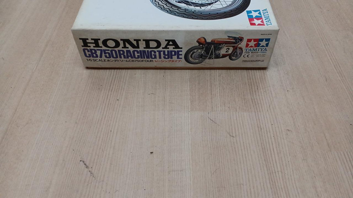 TAMIYA 1/6 Honda CB750 Racing Type Unassembled Box Damaged