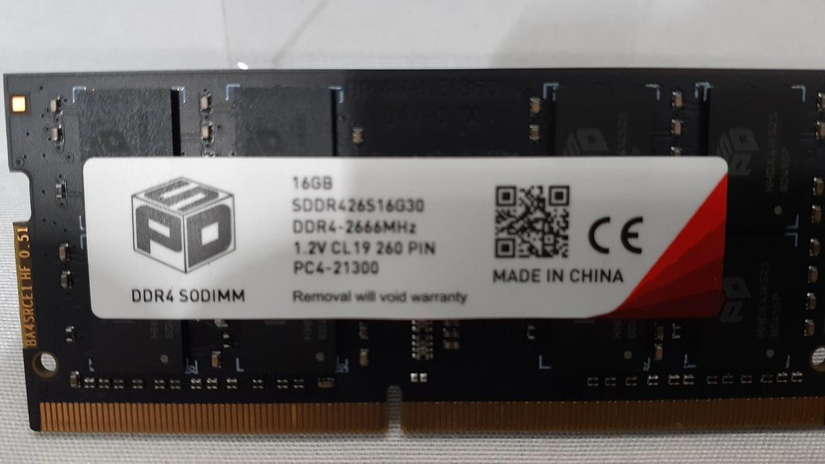 SPD Memory: DDR4-2666 16GB