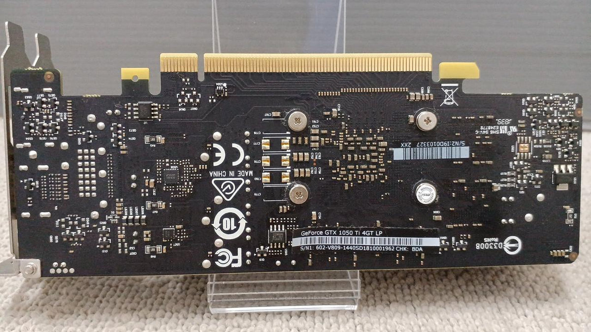 MSI Graphics Board: GTX 1050 TI 4GT LP