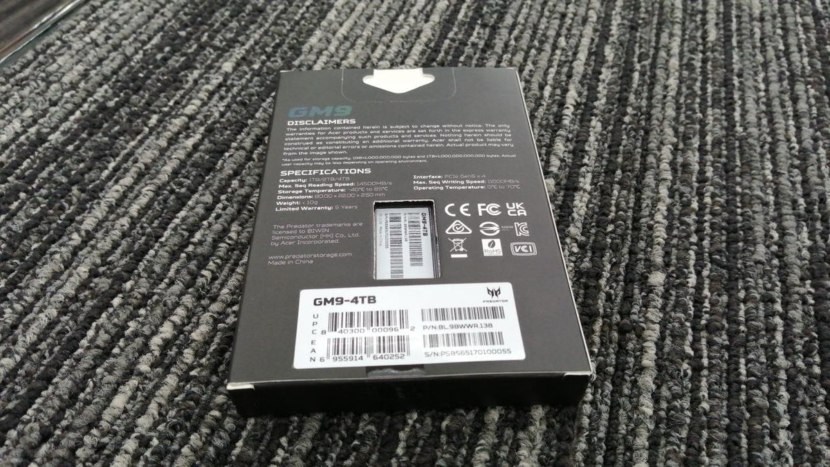 PREDATOR SSD 4TB GM9-4TB