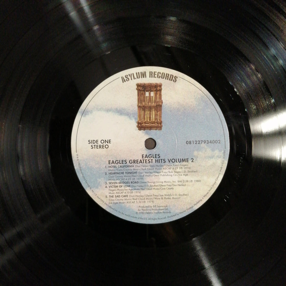 ELEKTRA/ASYLUM RECORDS EAGLES/THEIR GREATEST HITS VOL 081227934132
