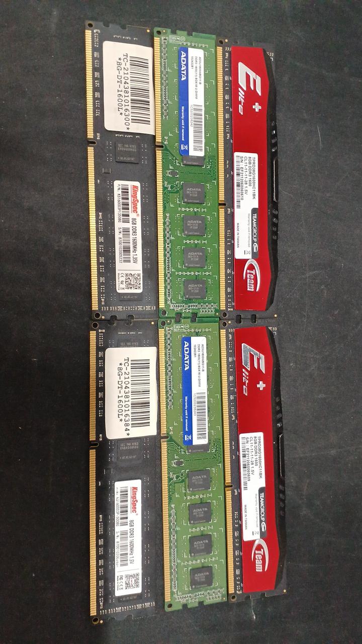 - DDR3 Memory 1600 (8GB 6 Discs) DDR3-1600