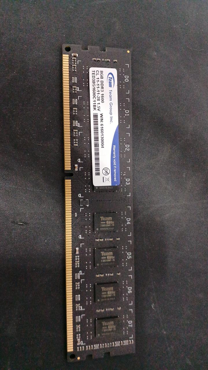 - DDR3 Memory 1600 (8GB 8 Modules) DDR3-1600