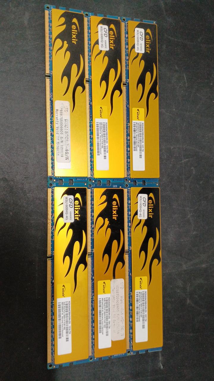 CFD DDR3 Memory 4GB 6-disc set W3U1600HQ-4G