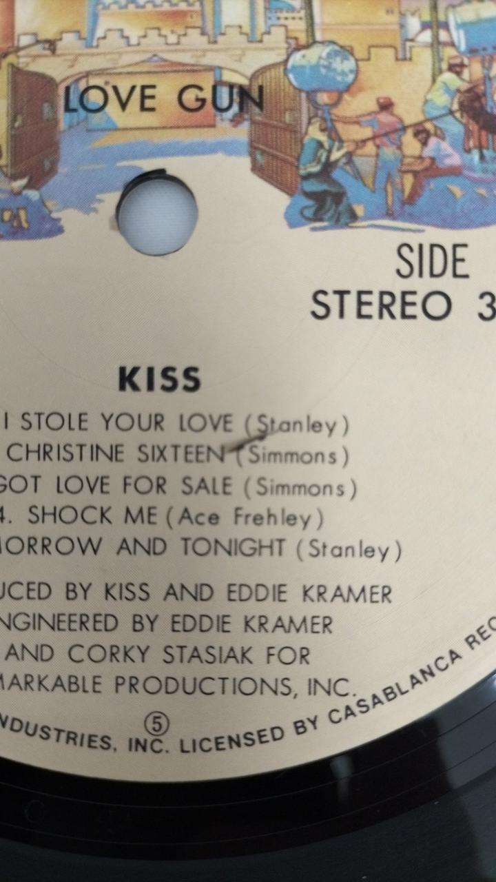 VICTOR LP Western Music LOVE GUN/KISS