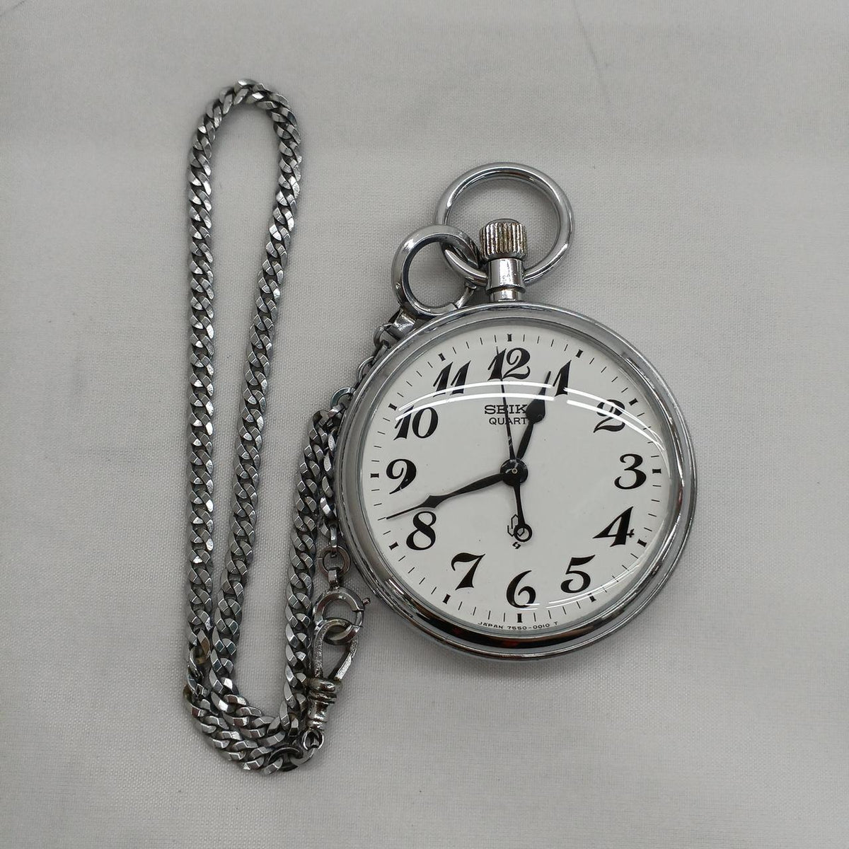 SEIKO Quartz Pocket Watch 7550-0010