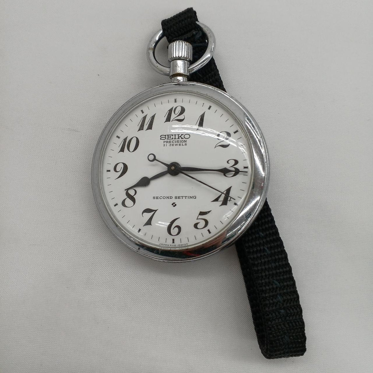 SEIKO Pocket Watch Manual Winding 21 Jewels Specifications