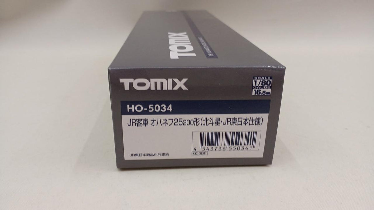 TOMIX JR Passenger Car Ohanefu 25-200 Series (Hokutosei/JR East Specification) 1/80 Scale HO-5034