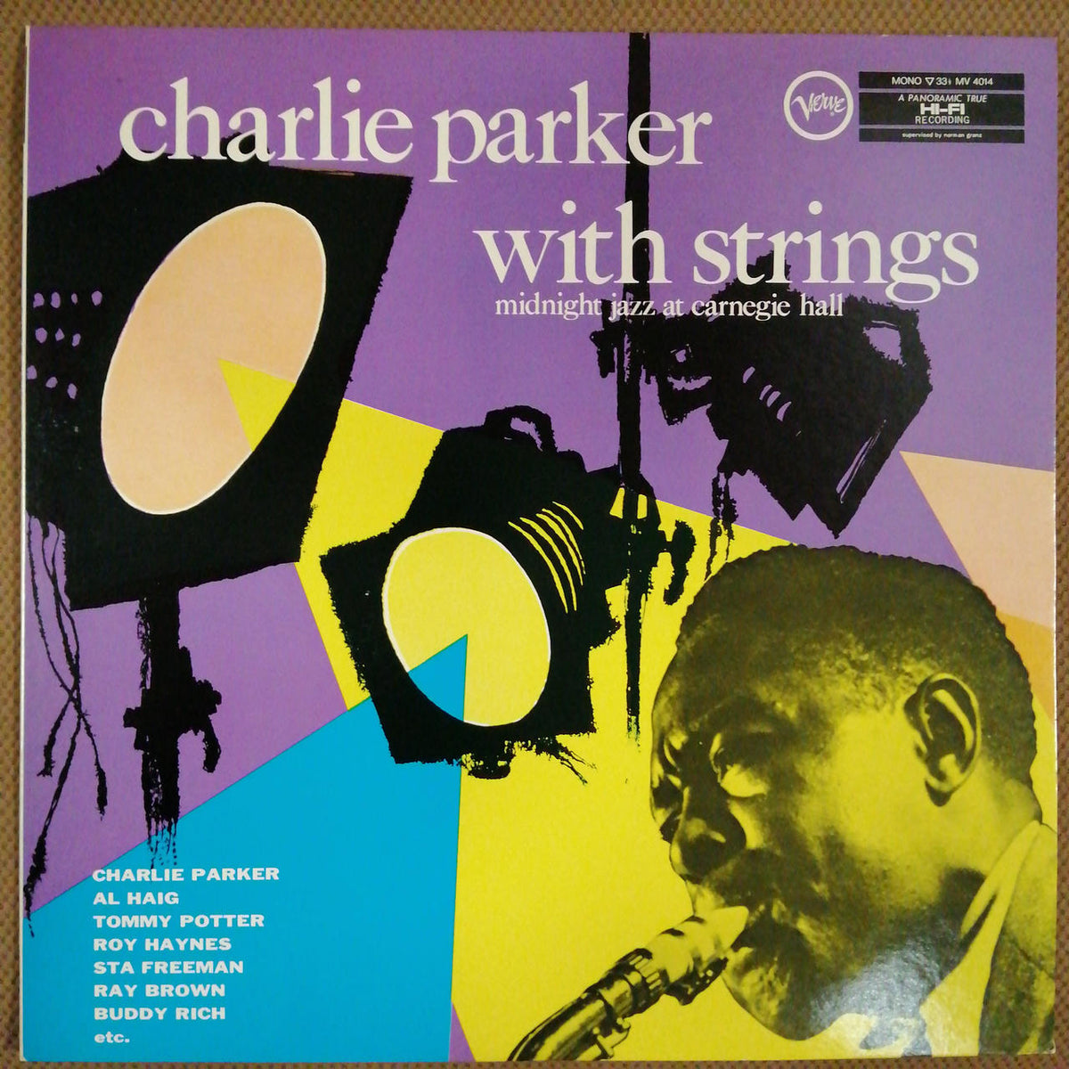 VERVE RECORDS CHARLIE PARKER WITH STRINGS/MI MV 4014