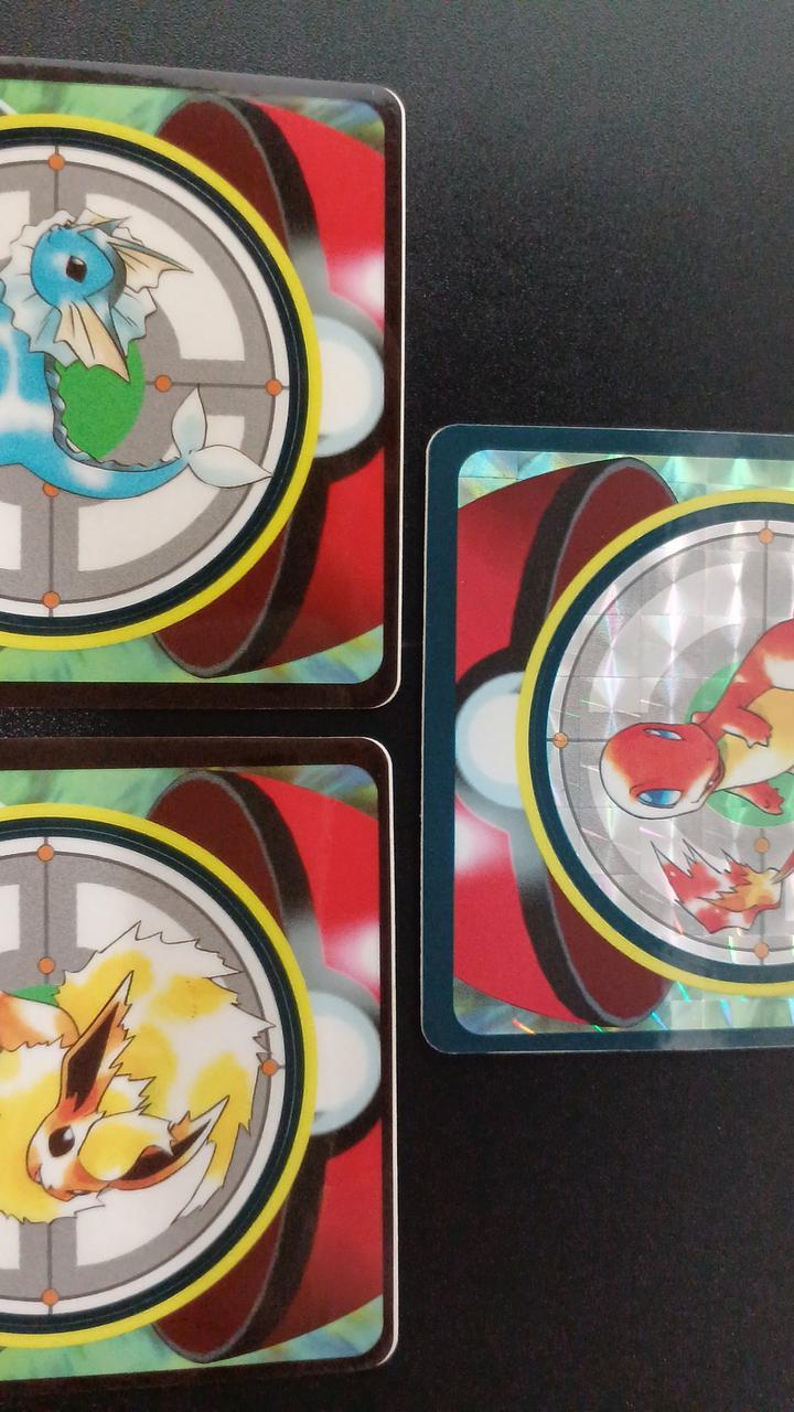 BANDAI Pokémon Sealdass 9-Card Set