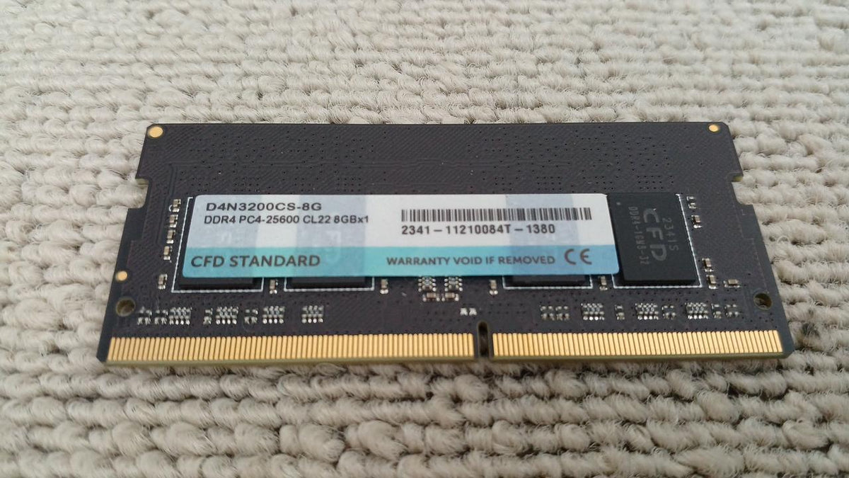 CFD Laptop PC Memory DDR4 PC4-25600 CL22 8GB×1