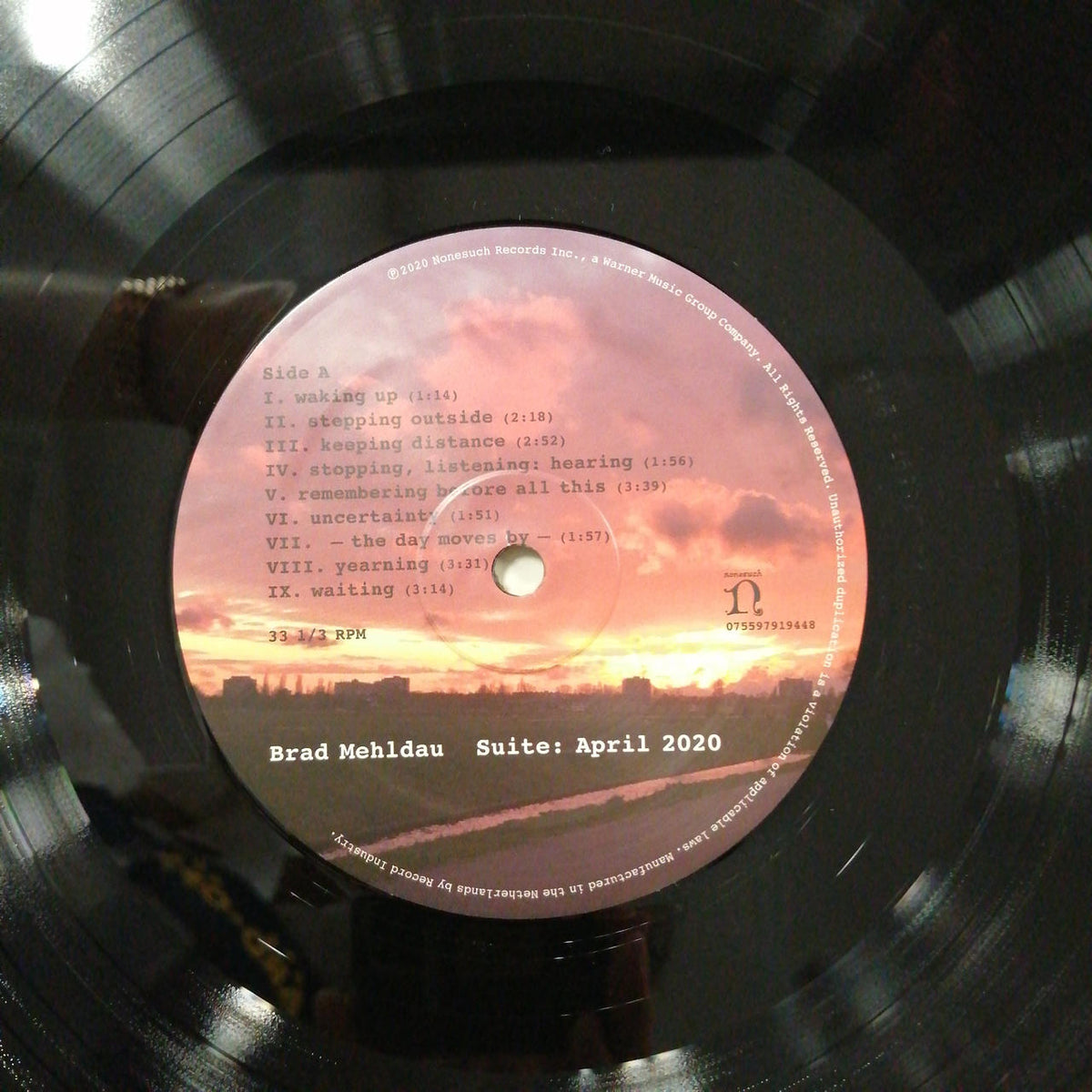 NONESUCH BRAD MEHLDAU/SUITE: APRIL 2020 075597919448