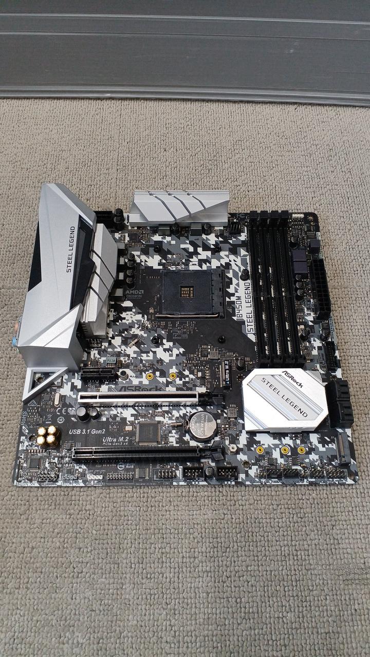 ASROCK Motherboard B450M STEEL LEGEND