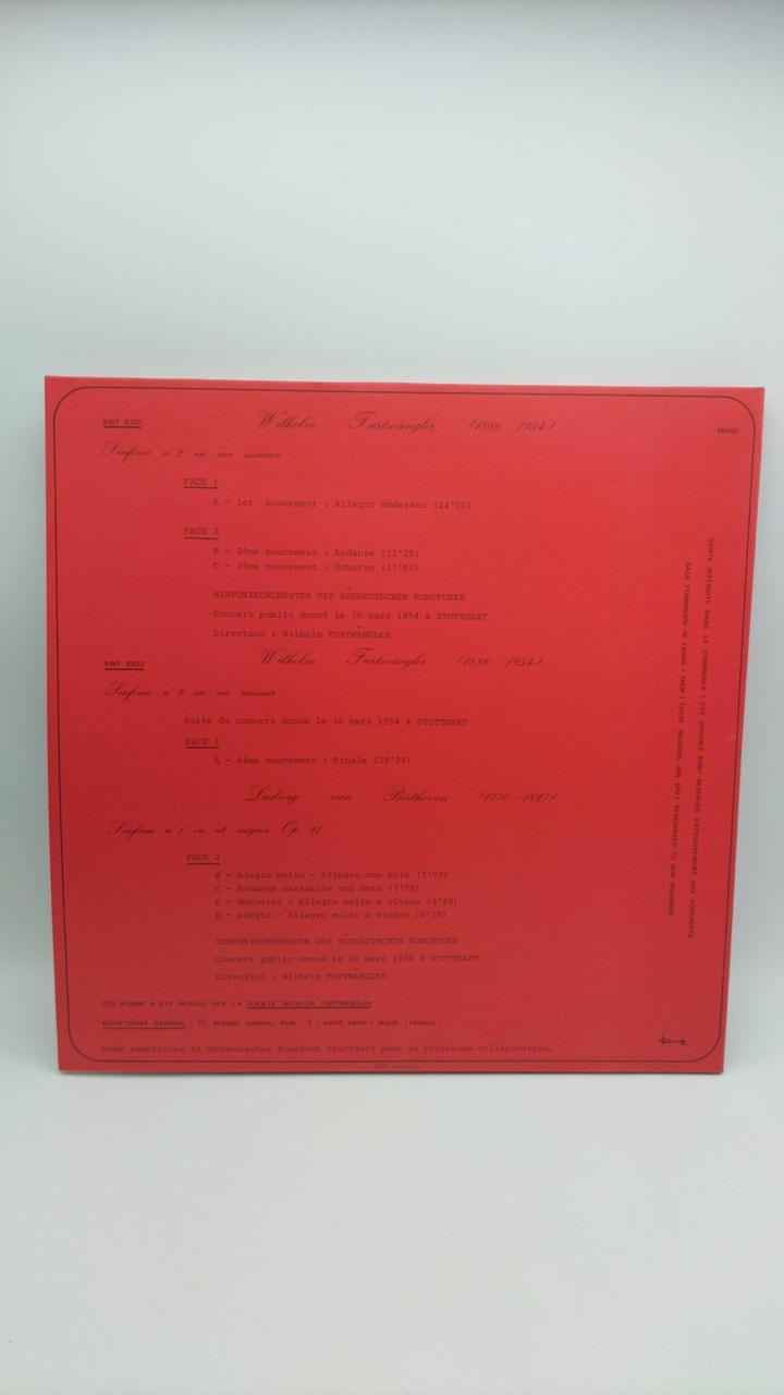 SOCIETE WILHELM FURTWANGLER Record CONCERT DU 30 MARS 1954 A STUT