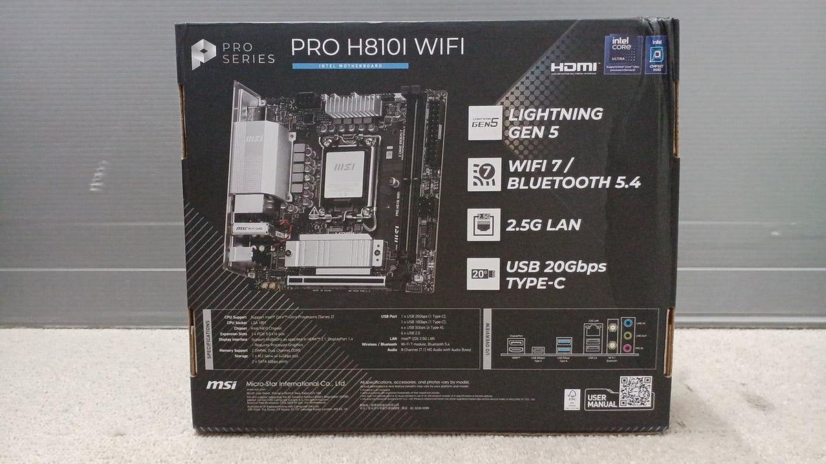 MSI Motherboard PRO H810I WIFI