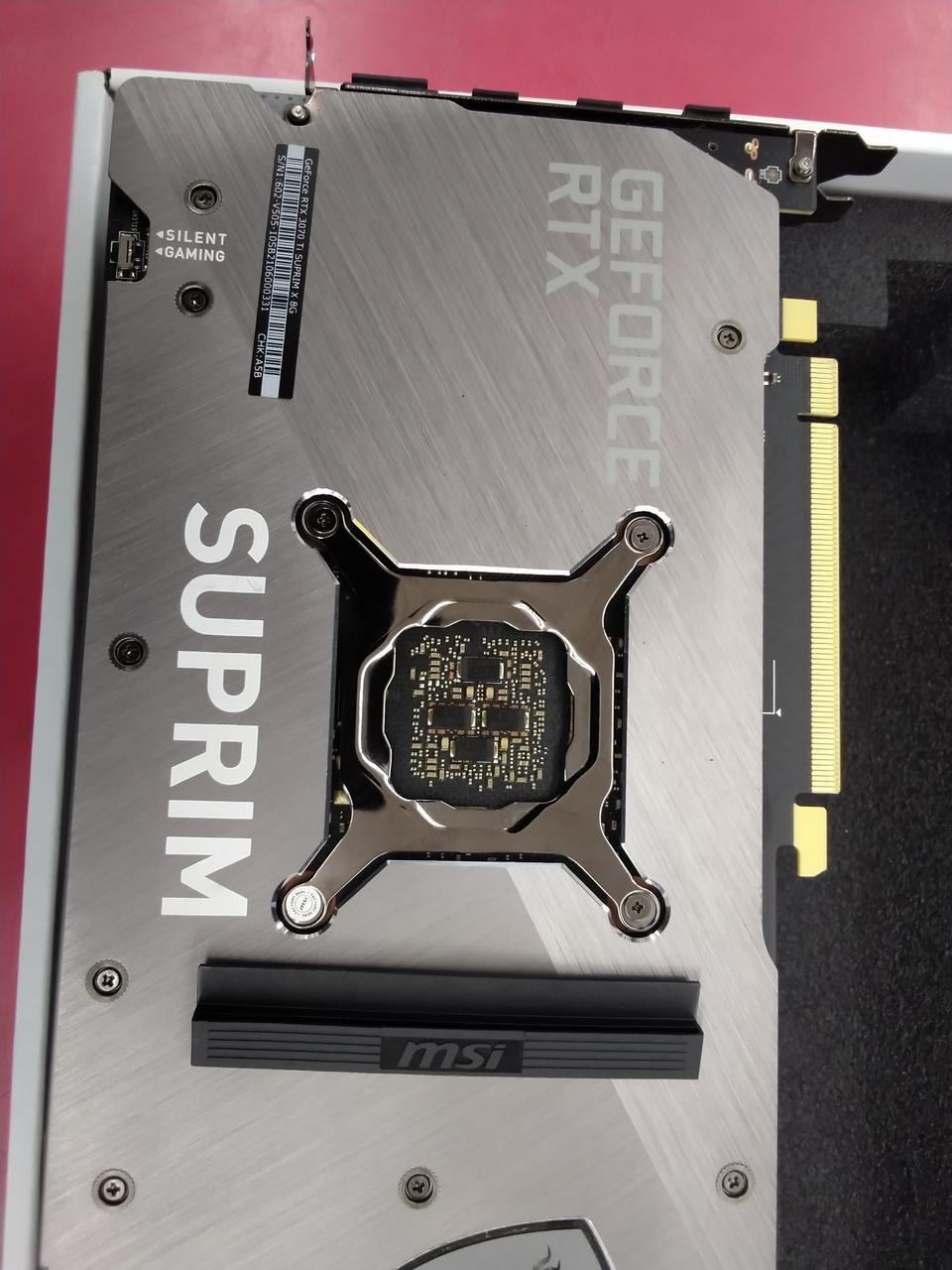 MSI Graphics Board: GEFORCE RTX 3070 TI SUPRIM X8G