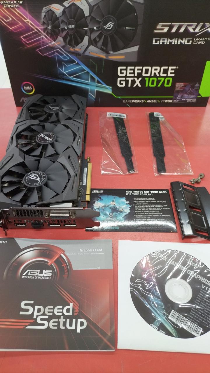 ASUS Graphics Board: STRIX GEFORCE GTX 1070-08G
