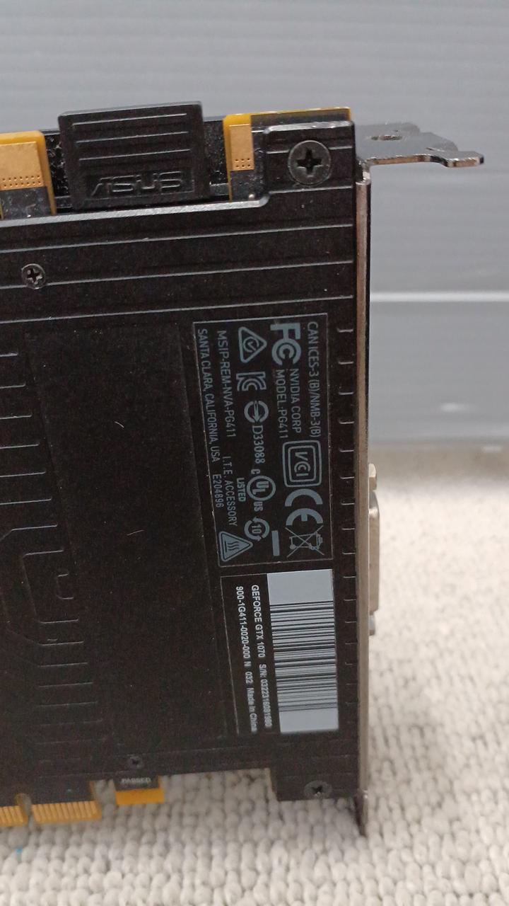 NVIDIA Graphics Card: GTX1070-8G