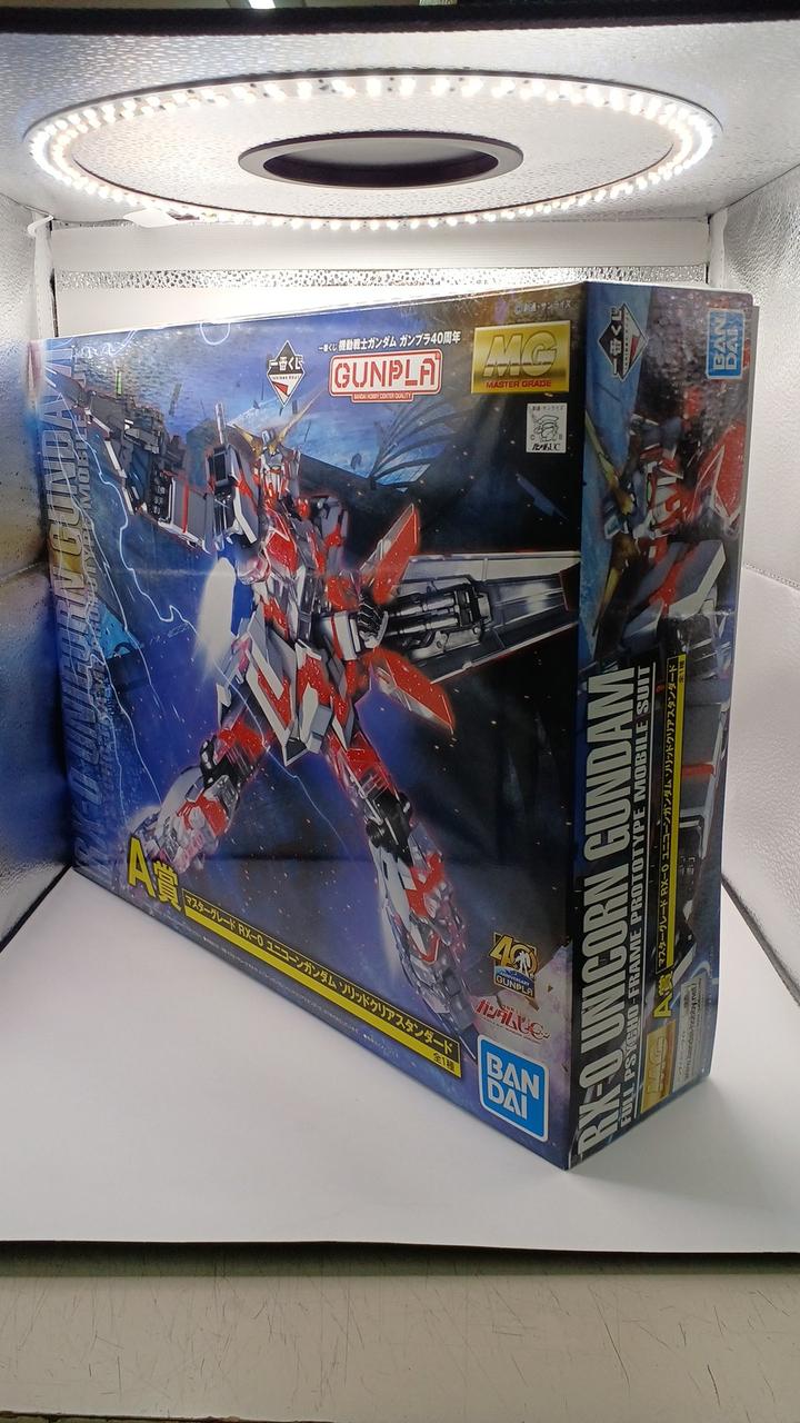BANDAI A Prize Master Grade RX-0 Unicorn Gundam Solid Ichiban Kuji Mobile Suit Gundam Gunpla 40th Anniversary