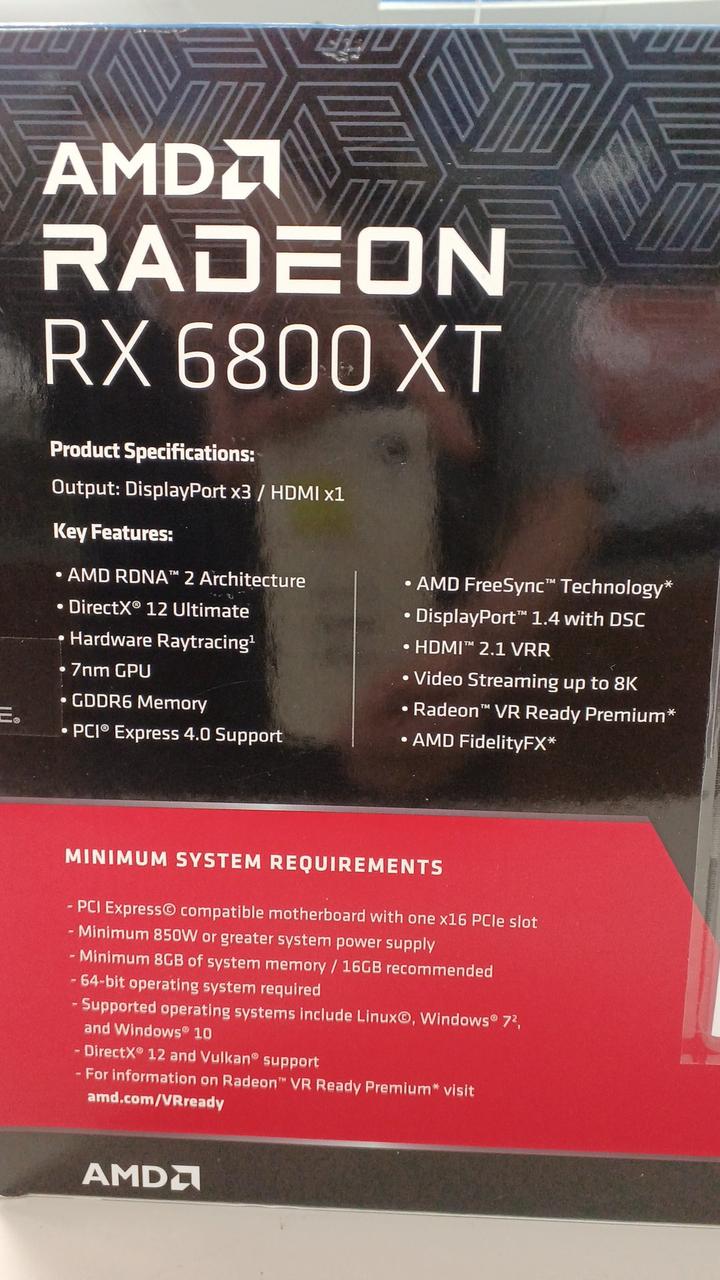 SAPPHIRE NITRO+ AMD RADEON RX 6800 XT NITRO+ AMD RADEON RX 6800 XT