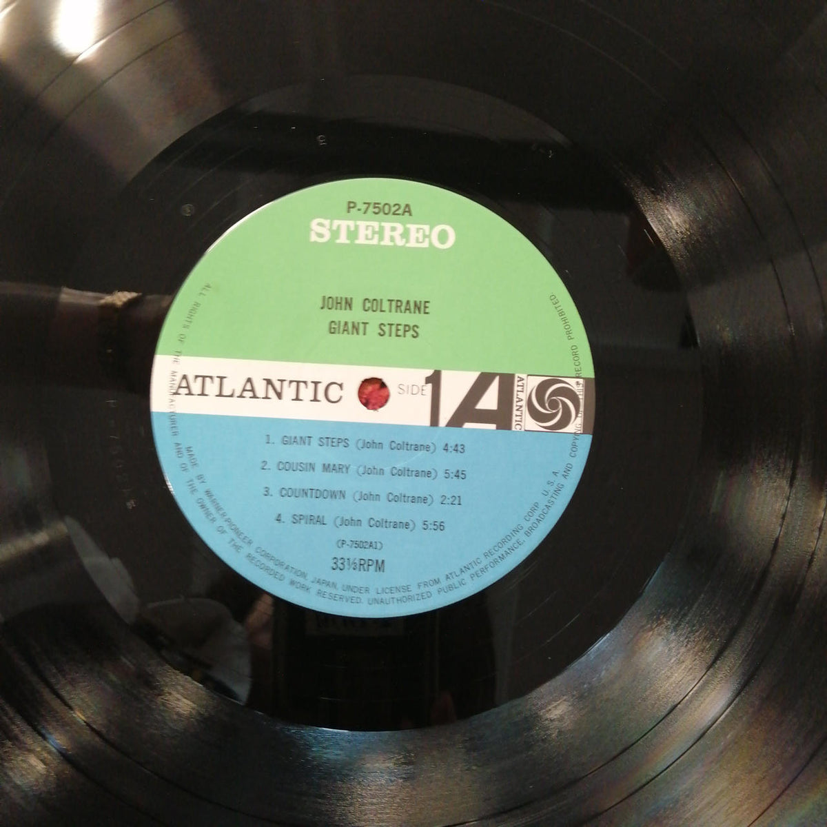 ATLANTIC JOHN COLTRANE/GIANT STEPS P-7502A